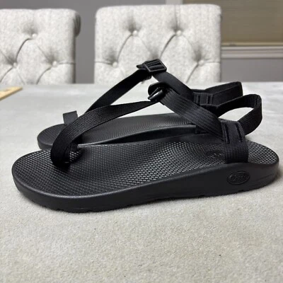 Sandalias Chaco Bodhi para hombre talla 12 negras puntera lazo ajustable con tiras zapatos de playa Foto 1 de 4