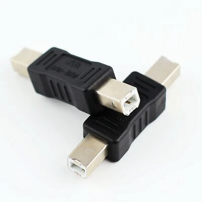 (Pack of 2) USB Type B Male to Type B Male Printer Scanner PC Adapter Coupler - Image 1 of 4