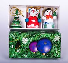 Vintage wooden hand painted  Christmas ornaments Tree Decoration