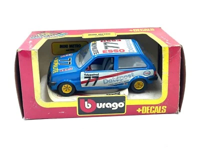 VINTAGE Burago 1/24 Diecast 9194 Mini Metro Datapost Hepolite NEW OLD STOCK #BM - Immagine 1 di 4