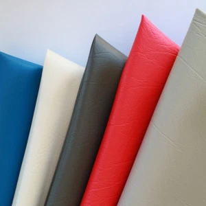 Auto Upholstery Marine grade Vinyl Leather Fabric Material Mildew Resistant PVC - Picture 1 of 7