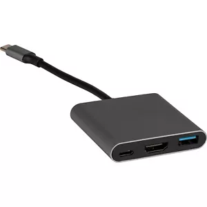 USB-C Hub 3-In-1 Multiport Adapter with HDMI 4K USB-A 3.0 Port and USB-C PD Char - Picture 1 of 3