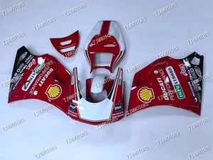 Kit de carenado de carrera de carrocería de inyección ABS rojo blanco para Ducati 748/996/916 96-02 - Imagen 1 de 10