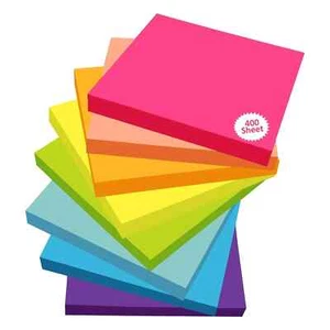 Colorful 400 Sheets Memo Pad Note Paper Multicolor Post It Stickers Sticky Notes - Picture 1 of 8
