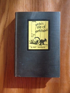 Archy's Life of Mehitabel by Don Marquis 1937 HC - Imagen 1 de 1