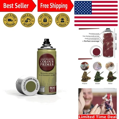 Pintura en aerosol Color Match verde militar imprimación, 400 ml - capa inferior miniatura definitiva Foto 1 de 4