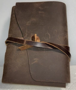 Frontier Style handgefertigtes Echtleder Buch für Notizen, Skizzen oder Tagebuch - Bild 1 von 10