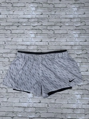 Auténticos pantalones cortos para correr Nike T Dri-Fit para mujer con forro gris talla mediana Foto 1 de 4