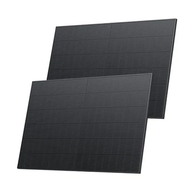 EcoFlow 400W Rigid Solar Panel IP68 Weatherproof Frame 2-Pack - Image 1 of 4