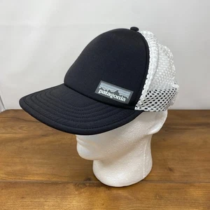 Patagonia Duckbill Trucker Foam Mesh Strapback Adjustable Black Fishing Net Hat - Picture 1 of 10