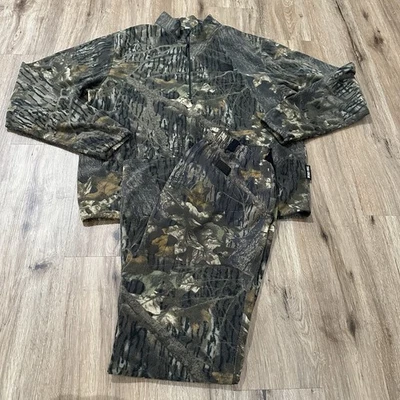 Browning камуфляж мужской Genesis флис 3/4 молнии куртка и брюки комплект камуфляж размер L - Изображение 1 из 4