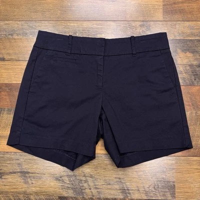 Ann Taylor Shorts Womens 2 Petite Navy Blue Mid Rise Stretch  - Image 1 of 4