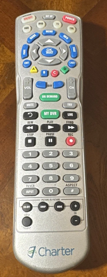 Charter Spectrum Universal Remote TESTED Cable-TV-DVD-AUX  1060BC3-0780-002-R - Image 1 of 4