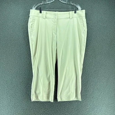 Pantalones capri de golf Nike Dri-Fit para mujer 16 beige 38x23 elásticos informales ligeros Foto 1 de 4