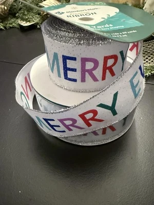 Merry Everything  Wired Ribbon 50+ Yards Christmas Ribbon - Image 1 of 4