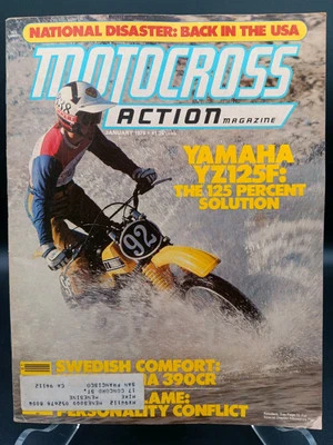 MOTOCROSS ACTION JAN 79 MAGAZINE Yam YZ125F Husky 390CR MX & Trophee Des Nations - Image 1 of 4
