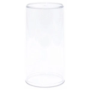 Pioneer Plastics Round Plastic Cases for Dolls, Bears, Action Figures, 4"W x 8"H - Picture 1 of 2