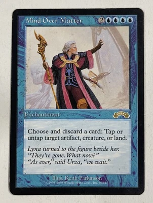 Mind Over Matter Exodus HP Heavy Play MTG Magic The Gathering - Image 1 of 2