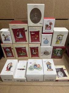 LOT 17 HALLMARK KEEPSAKE ORNAMENT DISNEY CINDERELLA SMALL WORLD ALICE BAMBI - Picture 1 of 6