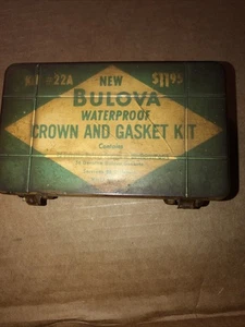 Vintage BULOVA Waterproof Crown & Gasket Kit #22A Watchmaker Parts System - Picture 1 of 4
