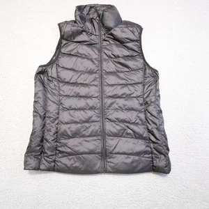 Uniqlo Ultra Light Down Vest Mens Large Black Packable Puffer Sleeveless Jacket - Picture 1 of 10