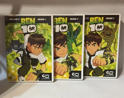 BEN 10 Stagione 4 Volume 1 2 3 DVD 13 Episodi Ben Ten serie TV Animata Come Foto - Immagine 1 di 4
