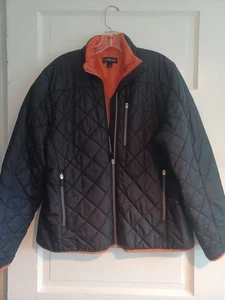Lands’ End Chaqueta Acolchada Negra Mujer L Primaloft Cremallera Bolsillos Puffer Clásico - Imagen 1 de 11