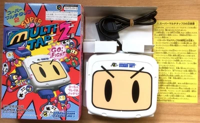 ADAPTATEUR MULTITAP OFFICIEL HUDSON SOFT SUPER BOMBERMAN 2 FAMICOM COMPLET CIB - Image 1 of 4