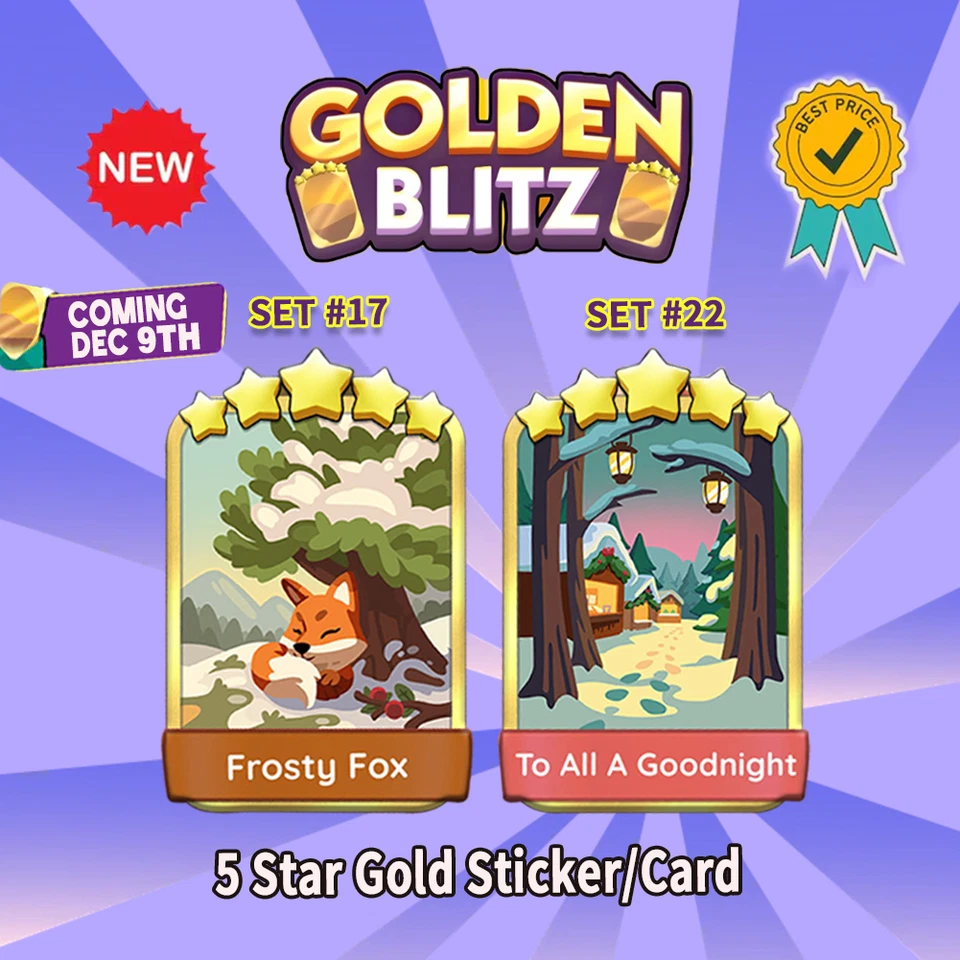 GOLDEN BLITZ | MONOPOLY Go⚡ENVÍO INSTANTÁNEO⚡abrigo impermeable listo | mapache viga Foto 1 de 1