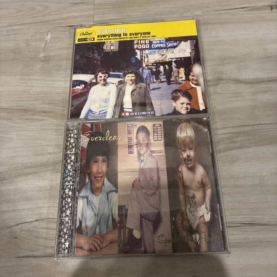 Everclear 2 CD LOT Everything To Everyone 1998 UK Import & Sparkle & Fade - Image 1 of 4