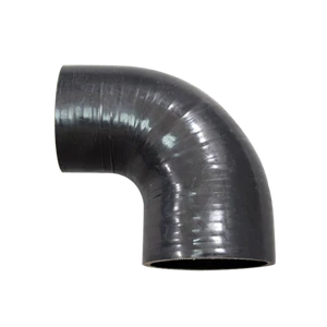 CXRacing 3.125"-2.5" 90 Degree Black Silicon Hose Reducer For Intercooler Pipe - Imagen 1 de 1