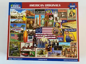 Puzzle Puzzle, White Mountain, ""American Originals"", 1000 Pezzi, Made in USA - Foto 1 di 2
