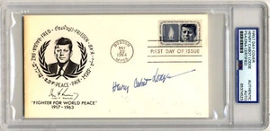 Henry Cabot Lodge Signed John F. Kennedy FDC PSA Auto - Picture 1 of 1
