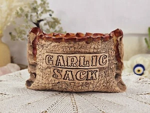 Vintage Handmade & Handcrafted 'Garlic' Sack - Bild 1 von 8