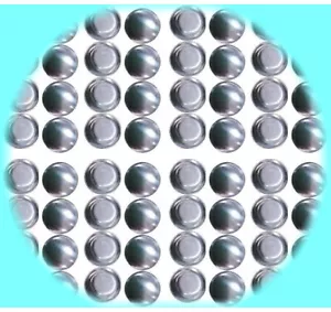 100 Fabric Self Cover Buttons 15mm FLAT BACK Start Kit Tool Temp Flatback - Bild 1 von 2
