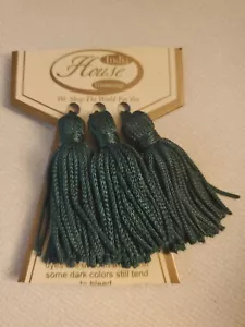 New India House Trimmings 2” Tassels Green Pack of 3 *Other Colors Avail* - Picture 1 of 3