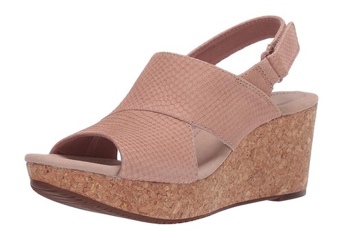 Sandali donna Clarks collezione Annadel Sky in pelle nuovi con scatola taglia 9 5