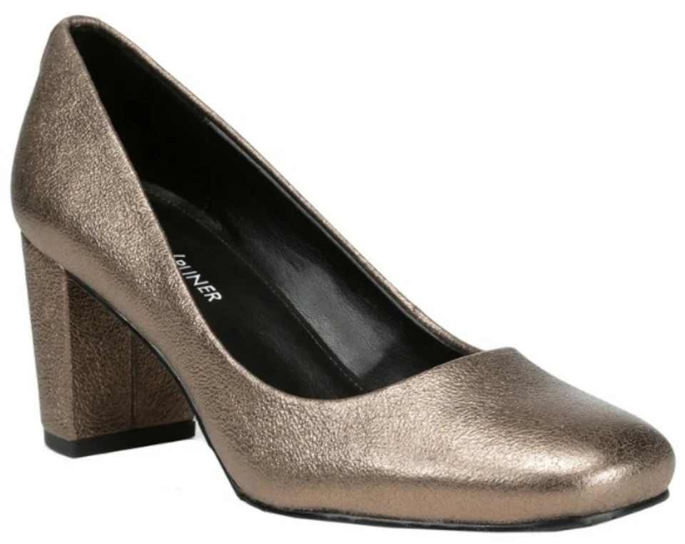 Donald J Pliner Women's 251843 Bronze Leather Parris PUMPS Shoes Size 8 M