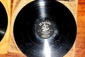 Vintage "18Top Hits" Old 78 RPM (Set of 3 Records) - Picture 1 of 8