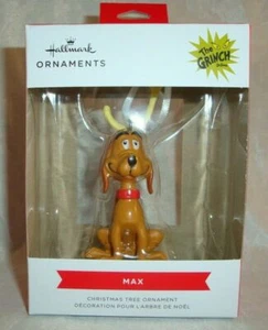 Neu im Karton Hallmark 2021 rote Box Weihnachtsschmuck von Max dem Hund aus dem Grinch  - Bild 1 von 6