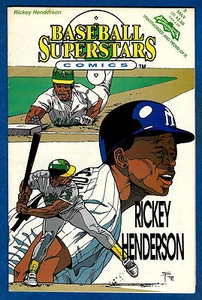 Cómics de superestrellas de béisbol Rickey Henderson (1992) #5 -1a impresión - Imagen 1 de 1