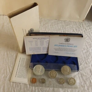 JAMAICA 1971 7 COIN PROOF SET WITH SILVER - complete - Picture 1 of 5