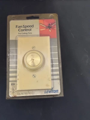 Leviton Fan Speed Control for Ceiling Fans VTG Off White - Image 1 of 2