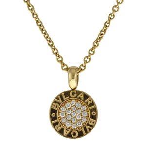 BVLGARI Necklace K18 yellow gold diamond Bulgari Bulgari used - Picture 1 of 7