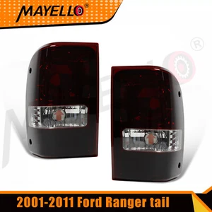 2001-2011 Ford Ranger Red Smoke Tail Lights Replacement Lamps 01-11 Left+Right - Picture 1 of 9