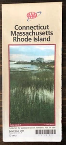 Vintage AAA Connecticut, Massachusetts, Rhode Island Straßenkarte (1999) - Bild 1 von 6