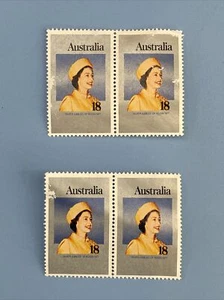 AUSTRALIAN STAMPS QUEEN ELIZABETH ll SILVER JUBILEE 1977 -2 x2 pcs ππ» - Picture 1 of 4