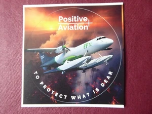 AUFKLEBER STICKER POSITIV LUFTFAHRT FLUGZEUG FF72 ATR 72 AMPHIBIEN FEUERWEHRMANN - Bild 1 von 2