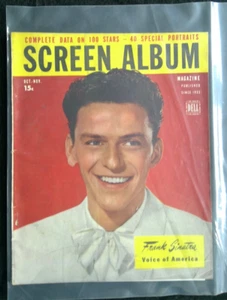 1946 SCREEN ALBUM MAGAZINE OCT-NOV   & 4 PHOTOS OF VARYING SIZE - Picture 1 of 9