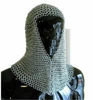 New Medieval Viking Chain Mail Hood Handmade Collectibles New Medieval Viking Chain Mail Hood Handmade Collectibles